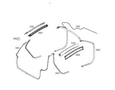 Türdichtung Dach / Türen Vorne Smart 451 Cabrio A4517710200