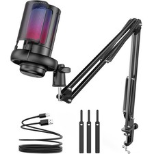 USB Gaming Mikrofon PC mit Arm