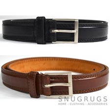 HERREN Leder Gürtel IN Brown