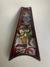 Vintage Keramik Wandkeramik aus San Marino Italien 60er Jahre Wandbild signiert