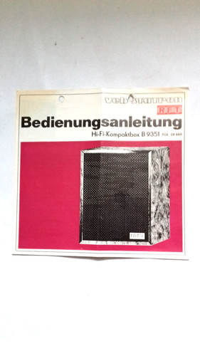 Bedienungsanleitung
