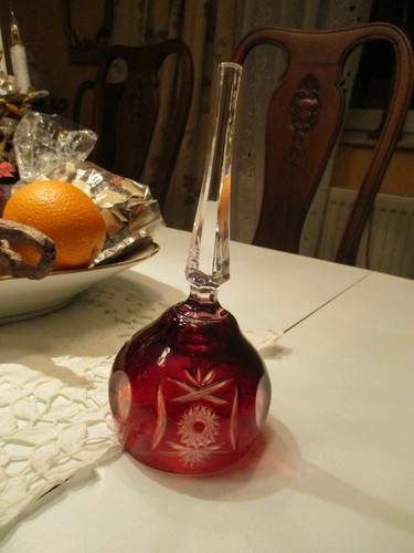 überfangglas weihnachtsglocke - Überfangglas,