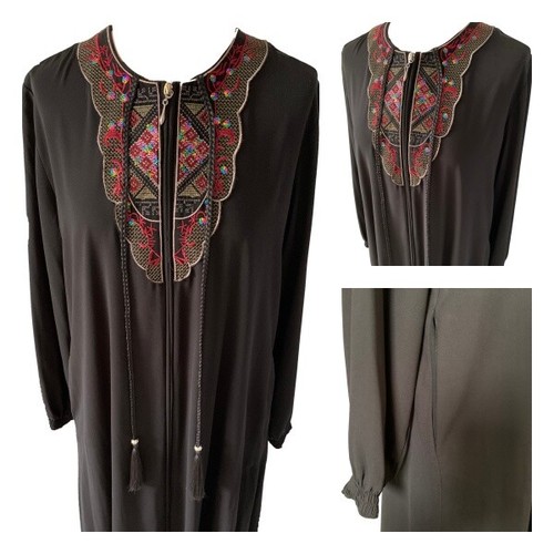 Ferace fermuarli abaya muslima - fermuarli,