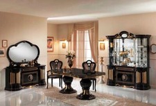 Esszimmer betty schwarz gold - esszimmer,