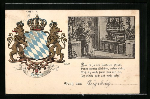Ansichtskarte bayerisches - ansichtskarte,