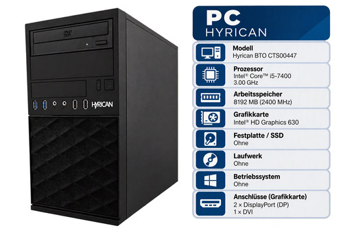 Hyrican desktop bto - pc,