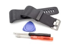 Armband für Fitbit Surge TPE L schwarz