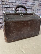 Alte Arzttasche Arztkoffer Ledertasche Reisetasche Original Zustand  Alt Hebamme