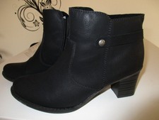 Damen  Stiefeletten  RIEKER  Gr. 39  schwarz