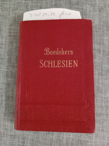 Alter baedekers schlesien - baedekers,