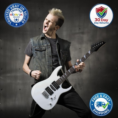 Weißes gitarren kit - weißes, e-gitarren-kit