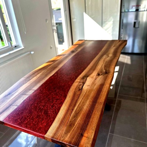 Epoxy river table live - river,