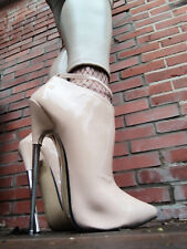 Stiefel, Ankleboots, High-Heels, gr. 45 Damen/Herren/Diverse, 18,5 cm Absatz