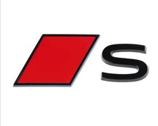 Original Audi Schriftzug S /Sline Schriftzug mit Audi Sport Raute selbstklebend