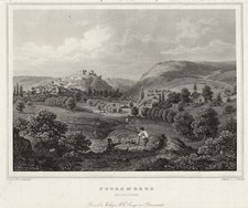 Neu - Bamberg Original Stahlstich Umbach 1849