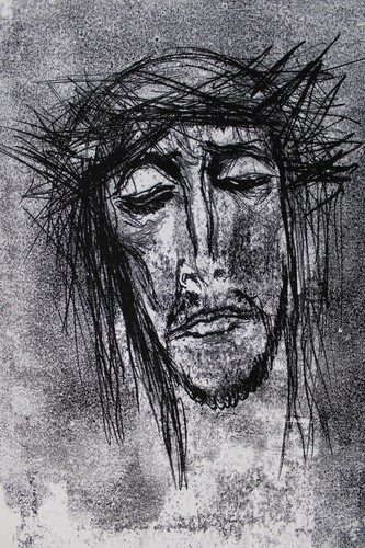 Christus mit dornenkrone - dornenkrone, |