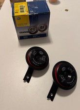 Hella Style Horn S90 Set 12V 111dB Hochton Tiefton 3AM922000971 rot schwarz