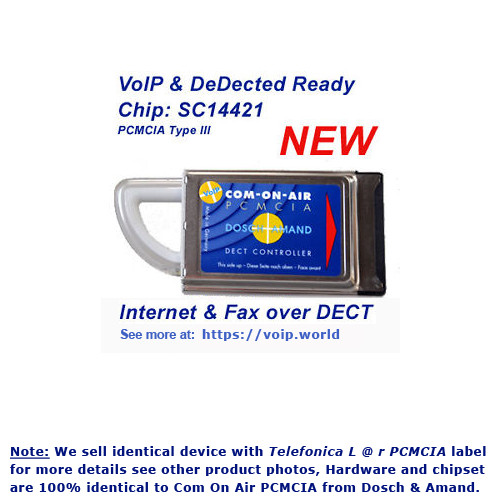Voip com air dect pcmcia - com-on-air,