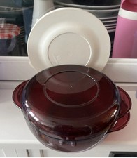 Tupperware I14 Mikroplus, 1 l-Kasserollen-Set Microwave Mikrowelle microplus rot