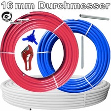 16x2mm Mehrschichtverbundrohr alle Sorten/Längen rot blau unisoliert Rollenware
