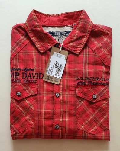 Camp david kurzarmhemd - david,