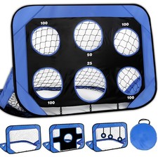 MINI Fussballtore für Garten Kinder, Pop Up Fußballtor Kinder mit Tragetasche