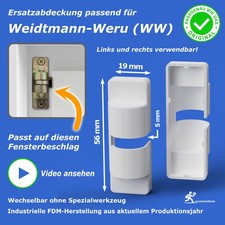 Fenster Abdeckkappe passend für WW Weidtmann Weru-Scherenlager, Typ WW-BS19