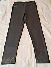 A4 - Jegging Gr. L schwarz mit Leder-Optik  - Neu -