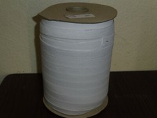 (0,25€/m) weißes Gummiband Gummilitze 1,5cm breit 200m auf einer Rolle