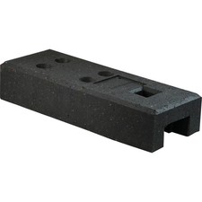 Bauzaunfuß aus Kunststoffrecycling, 20 kg, Höhe: 135 mm