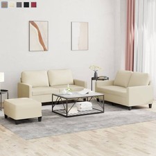Sofagarnitur mit Kissen Loungesessel Polstersessel Polstersofa Sessel Relaxsofa