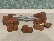 Playmobil - Felsen, rotbraun -