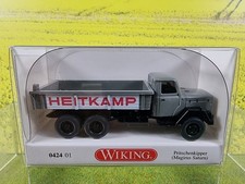 1:87 Wiking 0424 01 Magirus Saturn Pritschenkipper Heitkamp OVP / S15