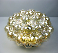 Glashütte Limburg A204 Helena Tynell Bubble Glas Lampe Leuchte Space Age Vintage