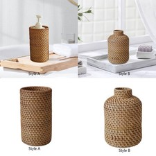 Blumenvase aus Rattan