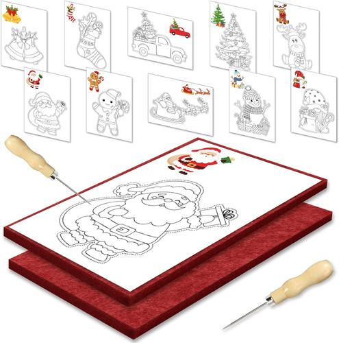 Weihnachten prickelnadel set - weihnachten,