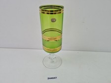 Glas Vase grün Bohemia Glas