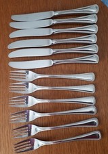 WMF Den Haag  Cromargan 6 tlg. Menümesser & 6 Tlg. Menügabel