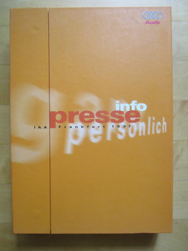 Audi pressemappe iaa 1997 - audi,