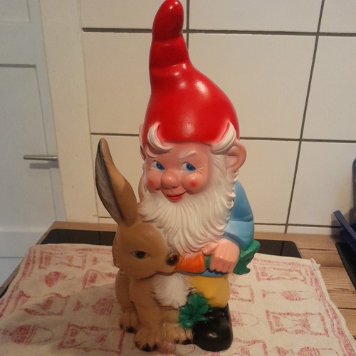 Gartenzwerg mit hase 45 cm - hase,,