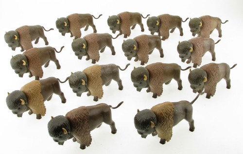 15x playmobil bison herde - 15x,