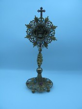 Reliquien Monstranz Metall 