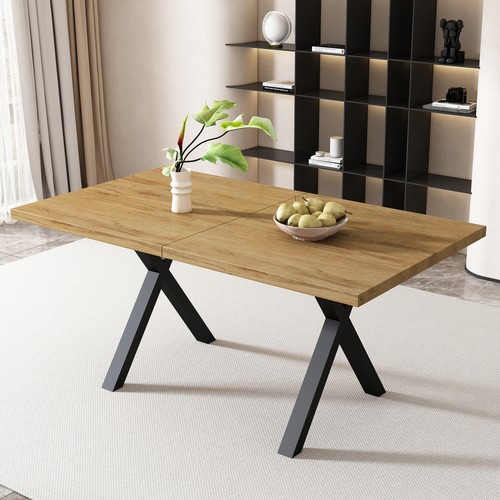 140cm esstisch mit gekreuzten - mit,