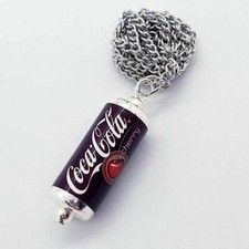 Handgefertigte KIRSCHKOKSDOSE HALSKETTE Neuheit SODA Getränk COCA COLA gemischt Dolly 