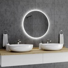 Delhi rund badspiegel mit led - badspiegel,