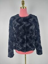 Jacke Vero Moda Fake Fur Gr. S 36 schwarz Kunstfell Mantel kurz elegant Wellen
