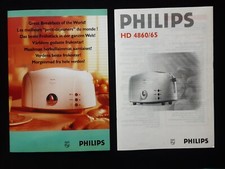 ⏰ Philips Toaster HD 4860/65 ⏰ Gebrauchsanleitung ⏰ Rezeptheft ⏰ ⏰