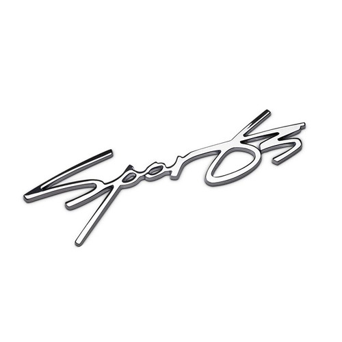 Auto emblem sports - sports, silber