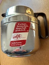 Alfi Isolier-Kanne Thermos-Kanne 1,0 l  Tee Kaffee silber glänzend Chrom defekt