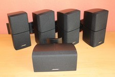 Bose Lautsprecher Set aus 5 Stück Doppelcube Cube Satelliten mit Wandhalterungen